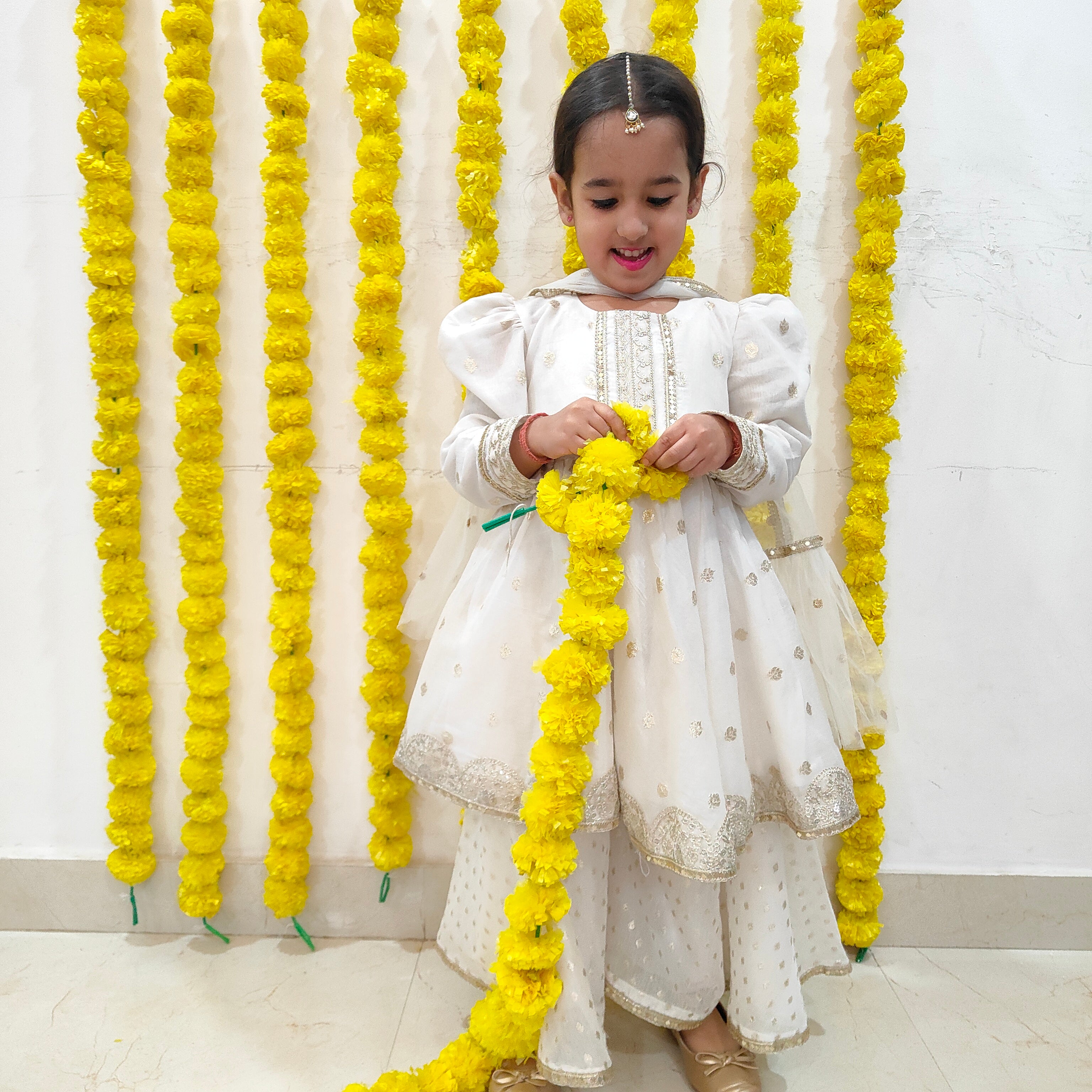 Chanderi Peplum Kurta & Sharara set