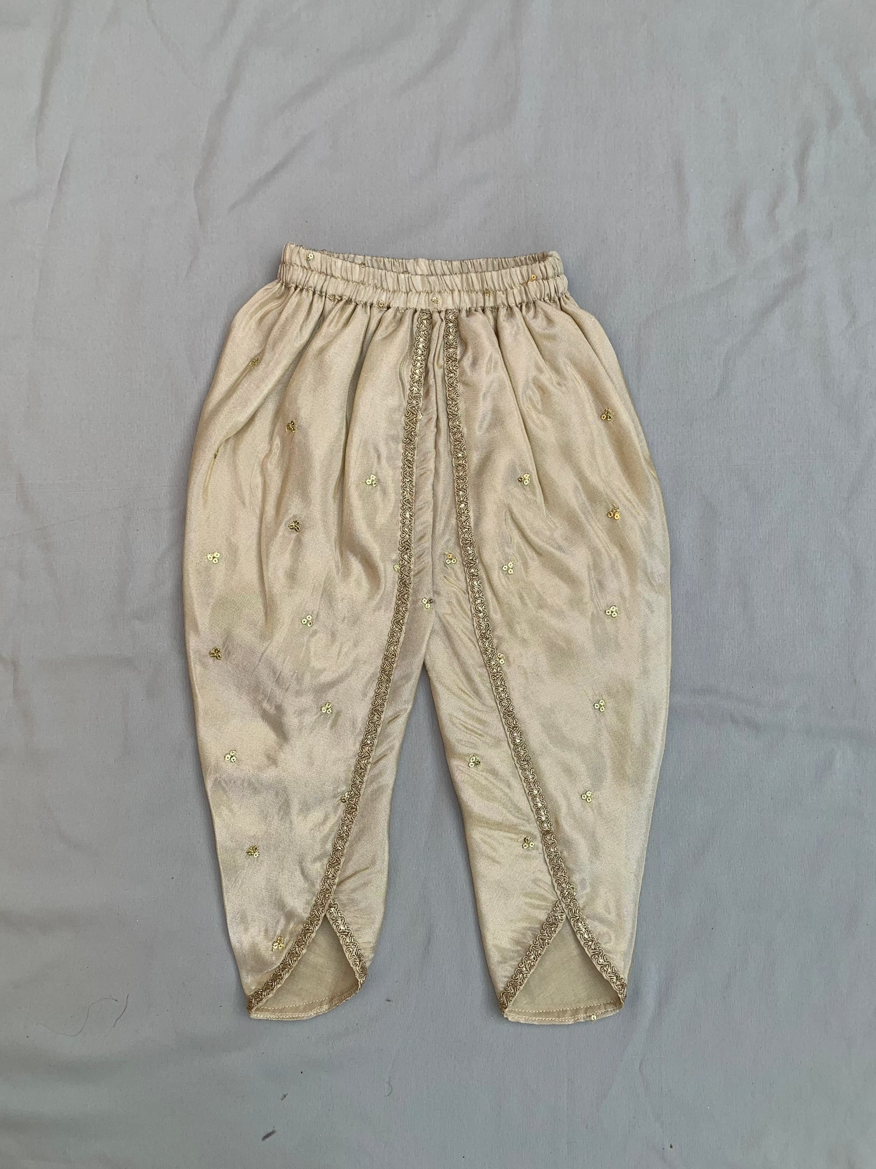 Girls Embroidered Angrakha & Dhoti set in tissue