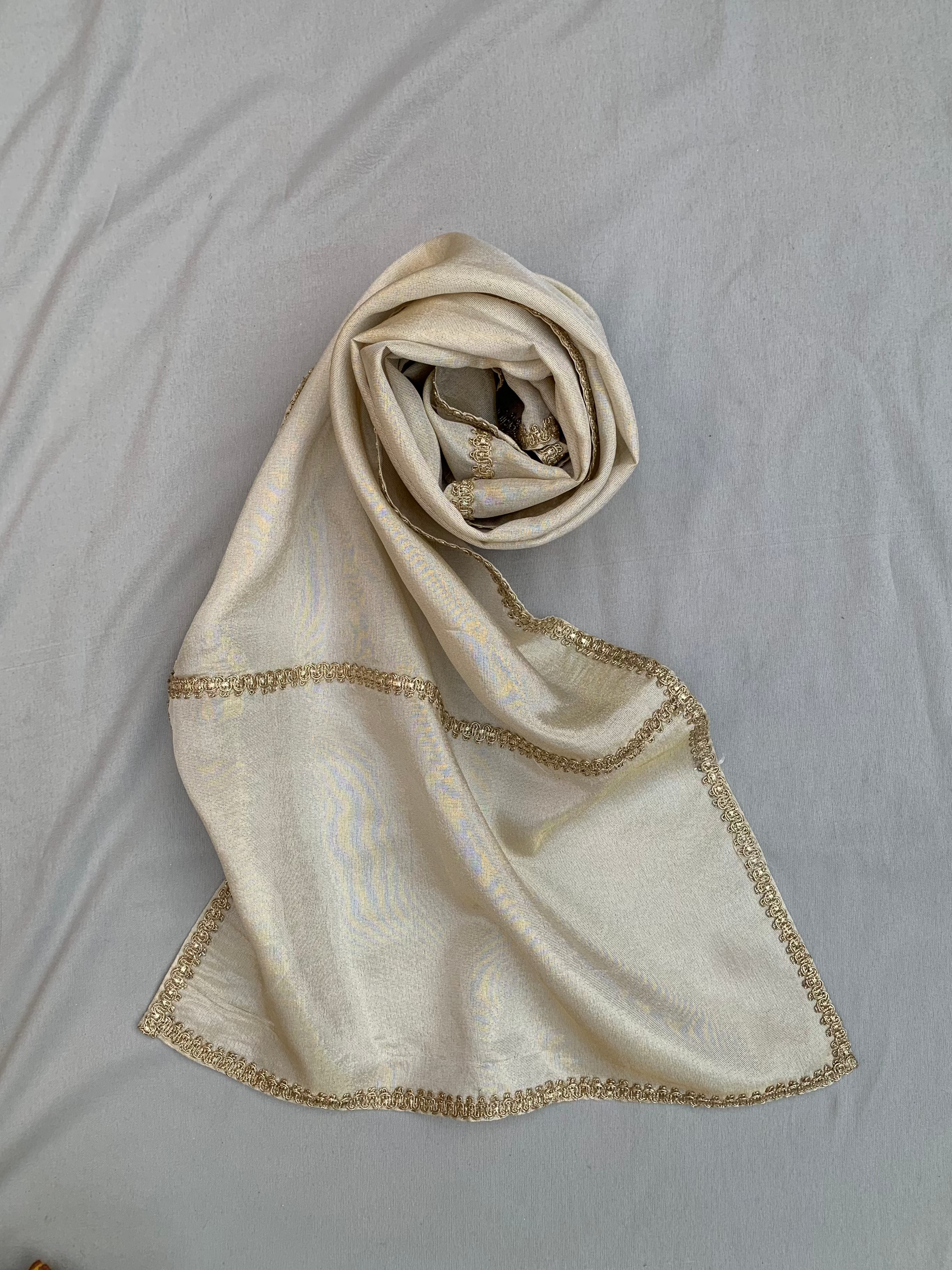 Girls Embroidered Angrakha & Dhoti set in tissue