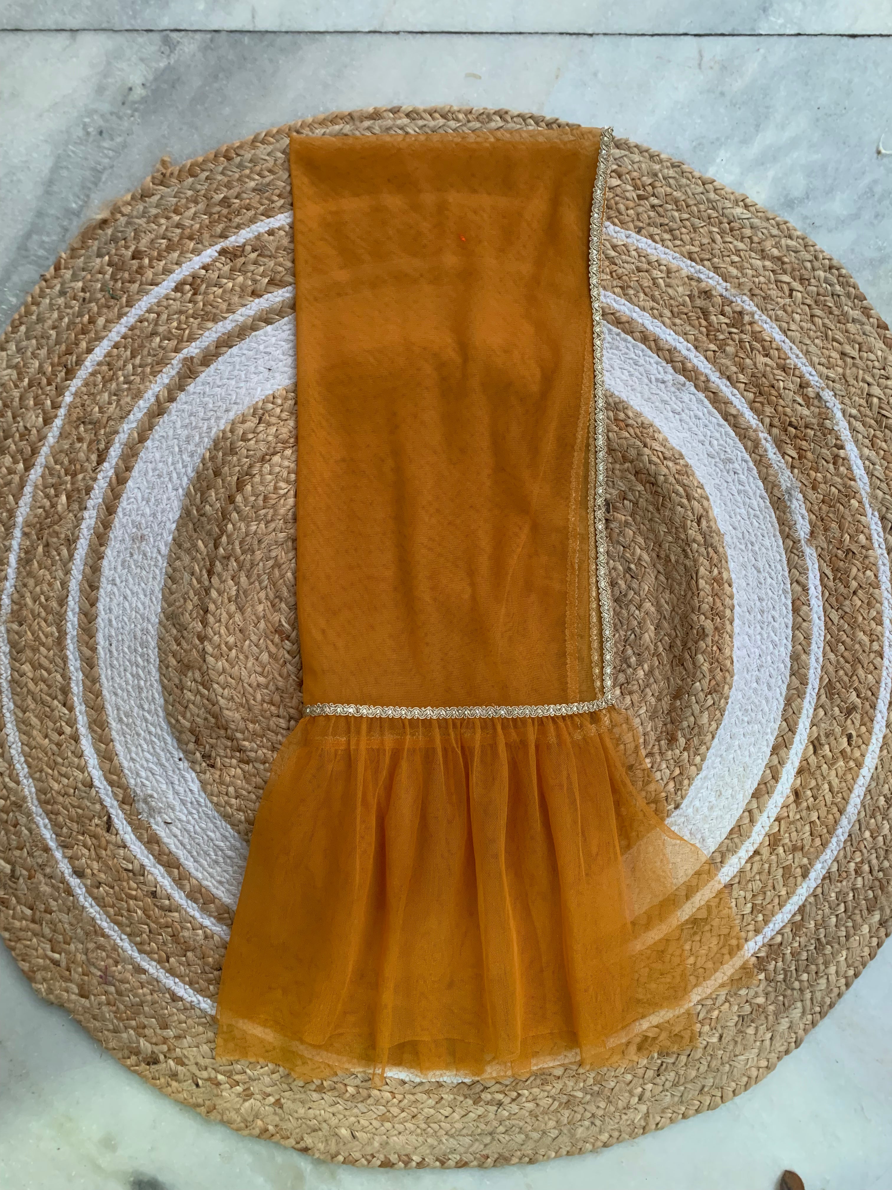 Multicolor Embroidered Girls Garara set in Shimmer