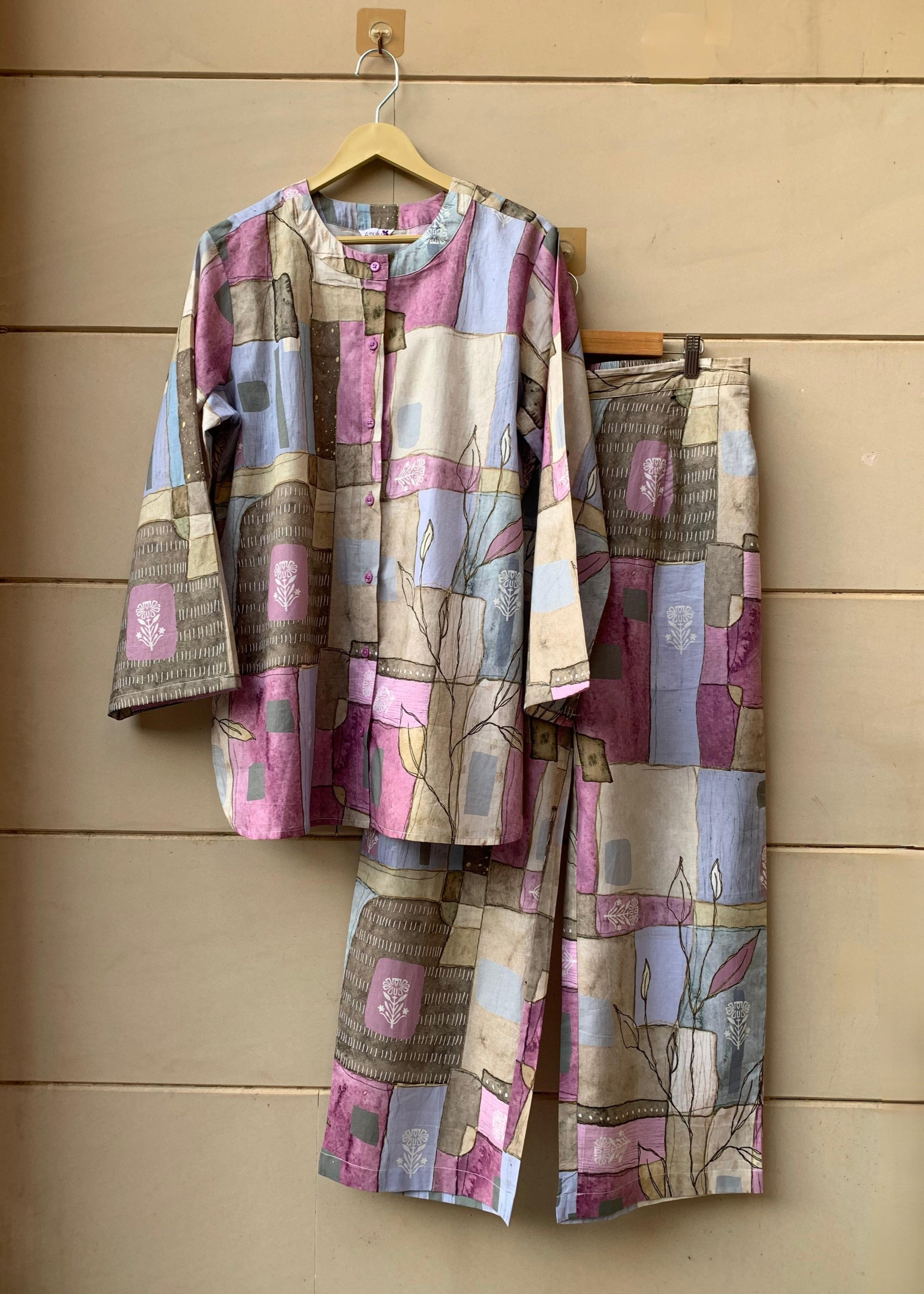 Pastel Mosaic Cotton Co-ord