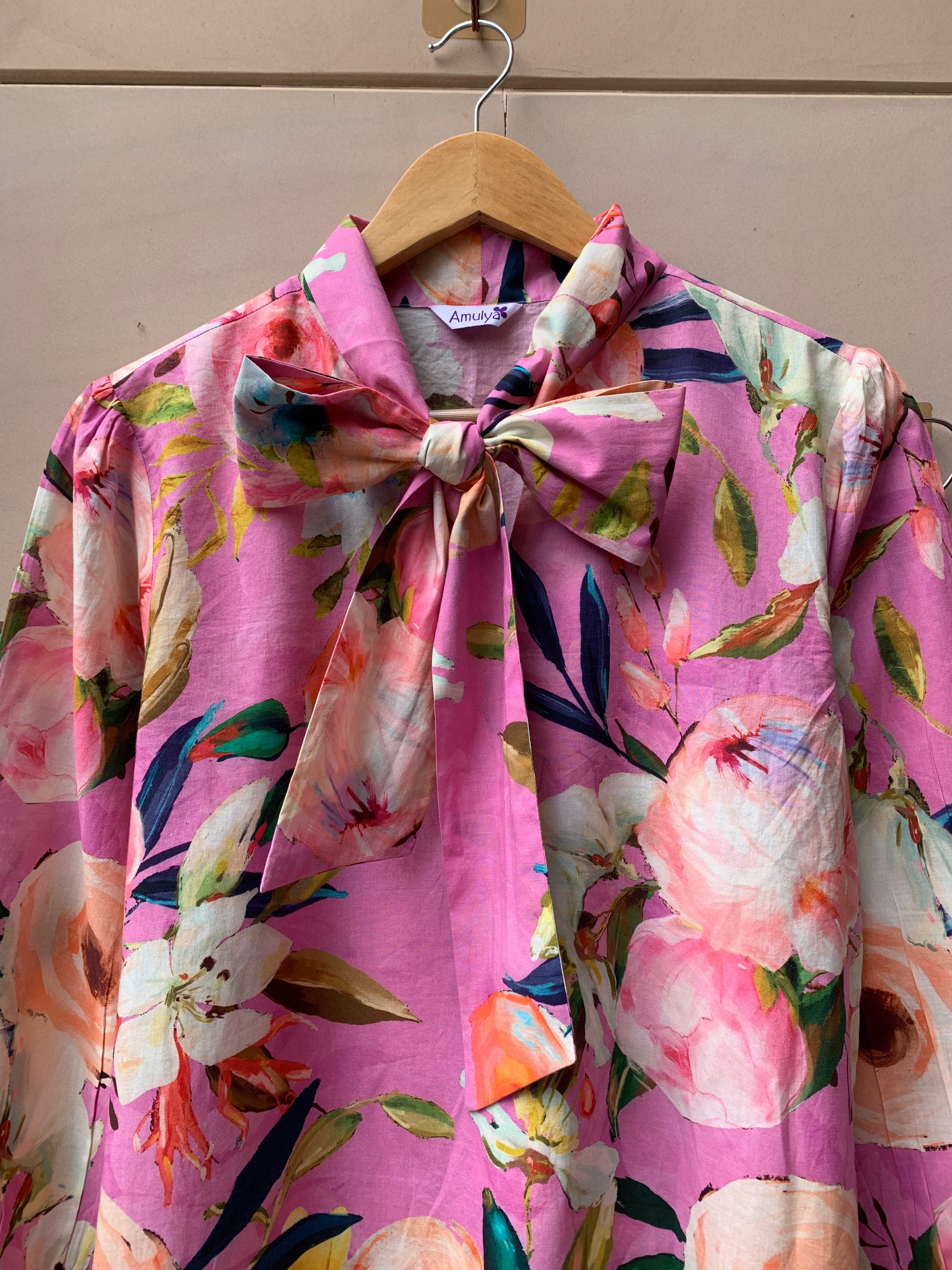 Pink Bloom Co-ord Set for women