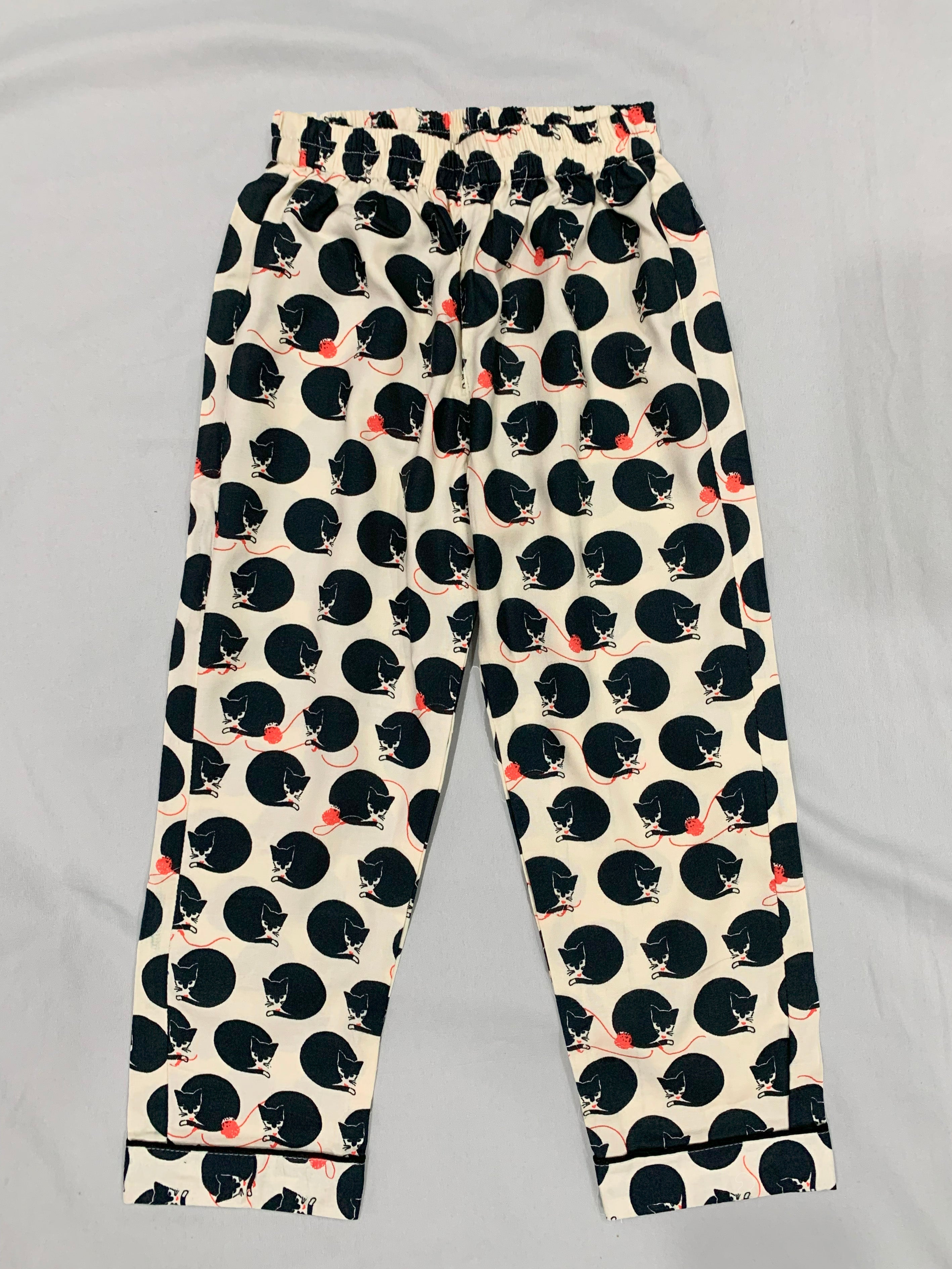 Cats Print Night suit for Kids