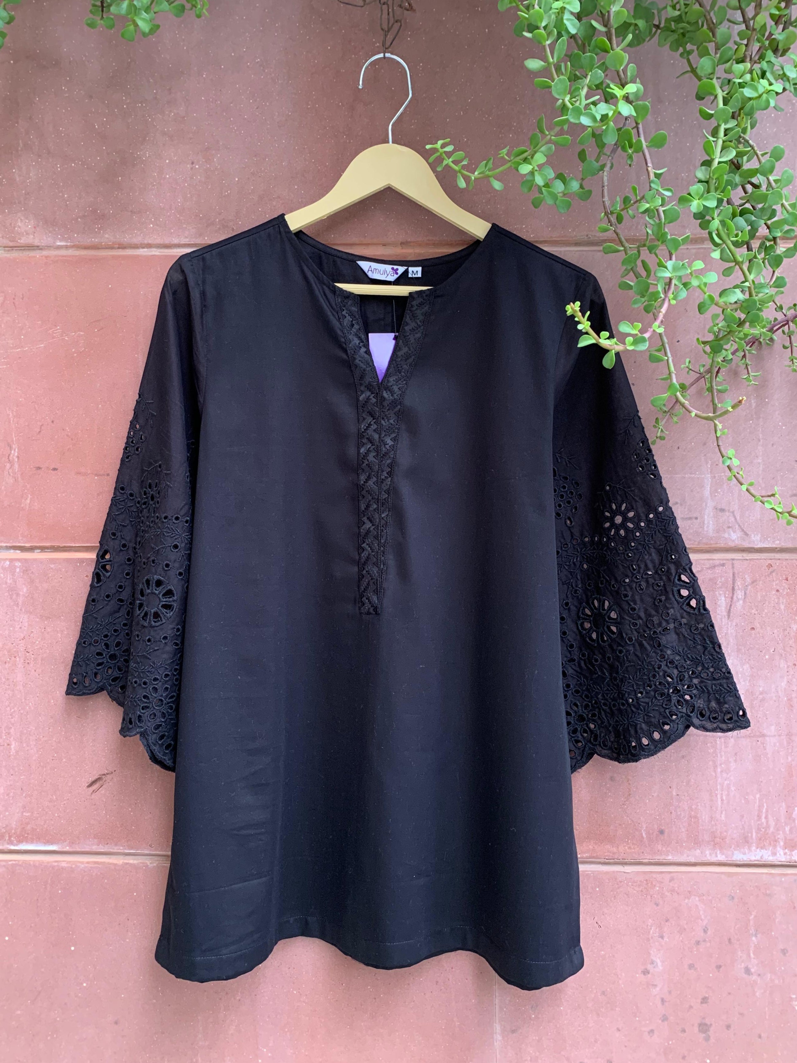 Black Lace Co-ord Set for Women