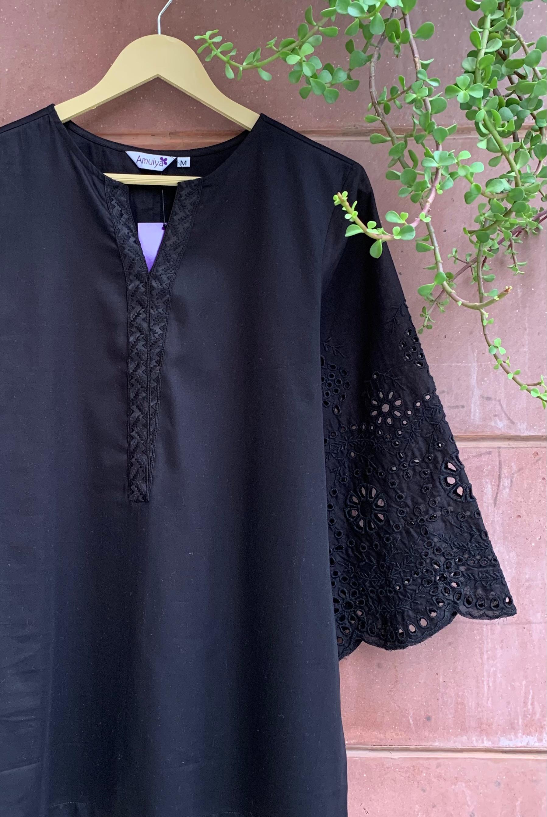 Black Lace Co-ord Set for Women