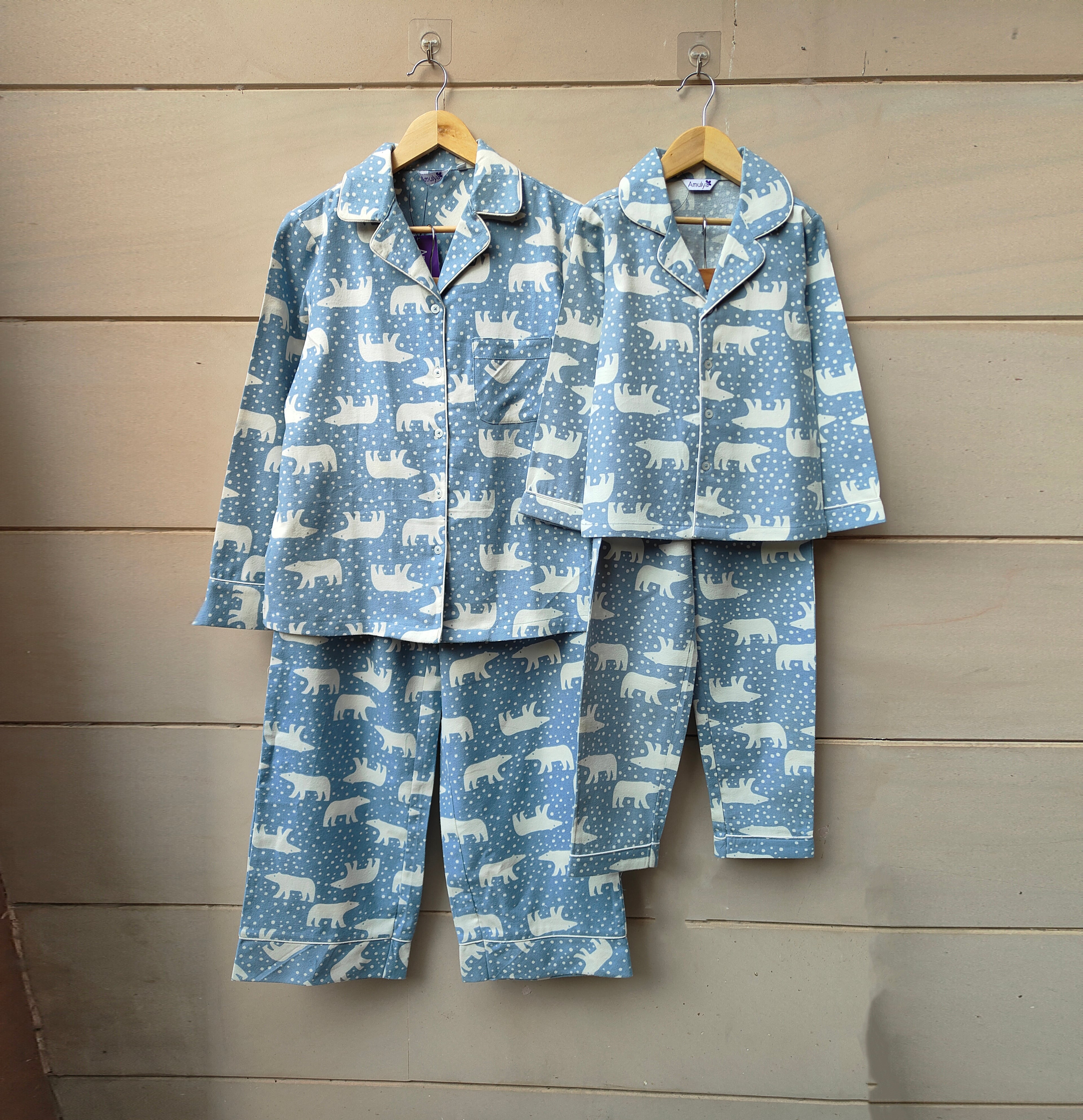 Polar Cuddle Flannel Nightsuit