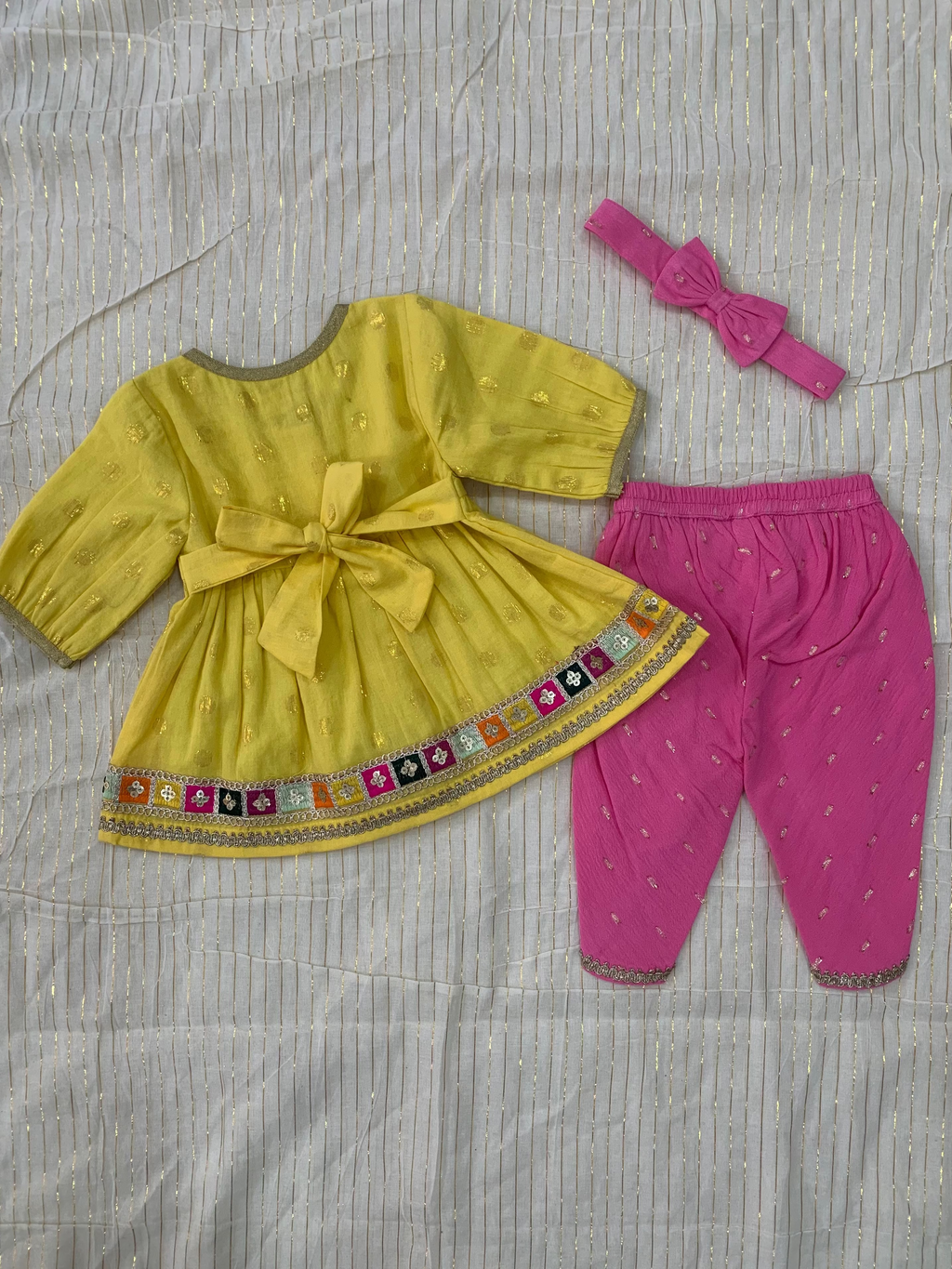 Embroidered Angrakha Kurta & dhoti Set for kids