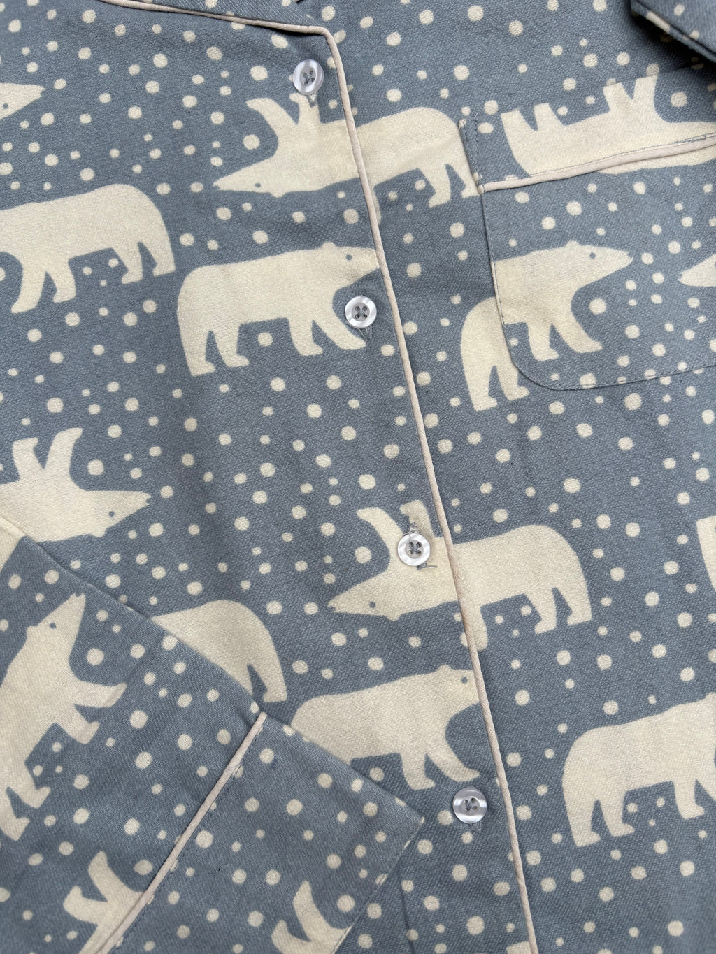 Plumpy Polar bear Flannel PJ set for Women