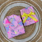 Pink Little hearts print Nightsuit for Kids