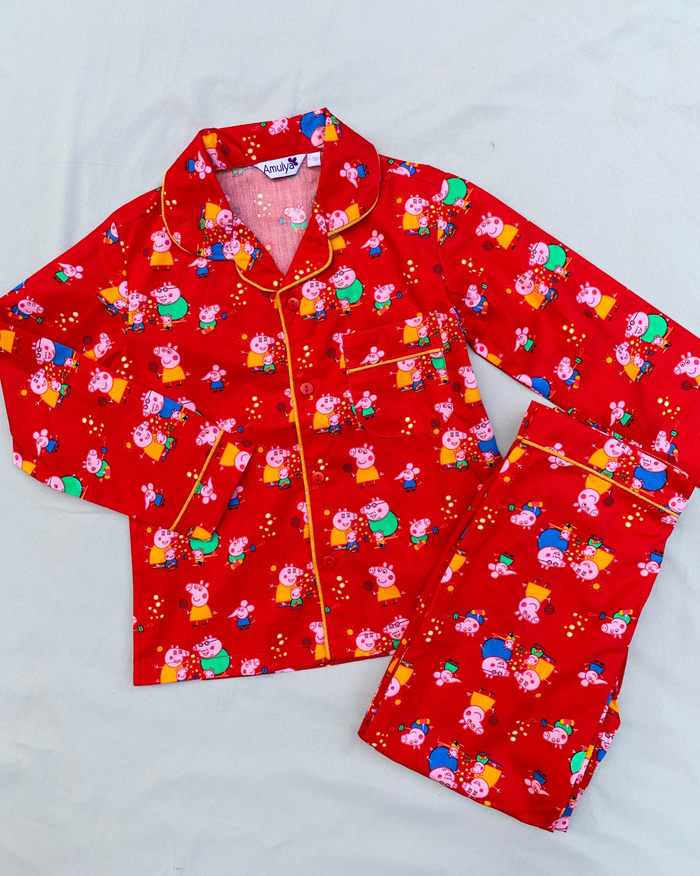 Peppa pig Print Nightsuit for Kids