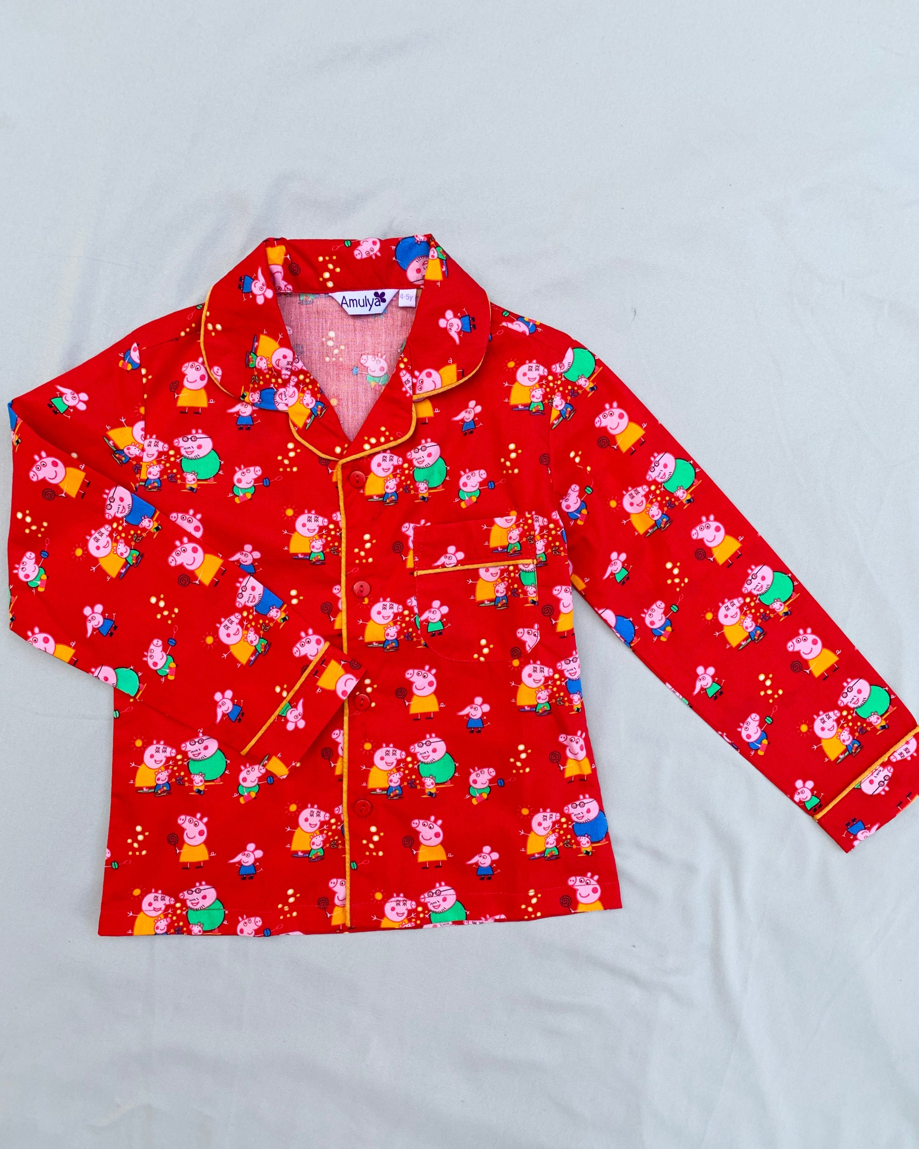 Peppa pig Print Nightsuit for Kids