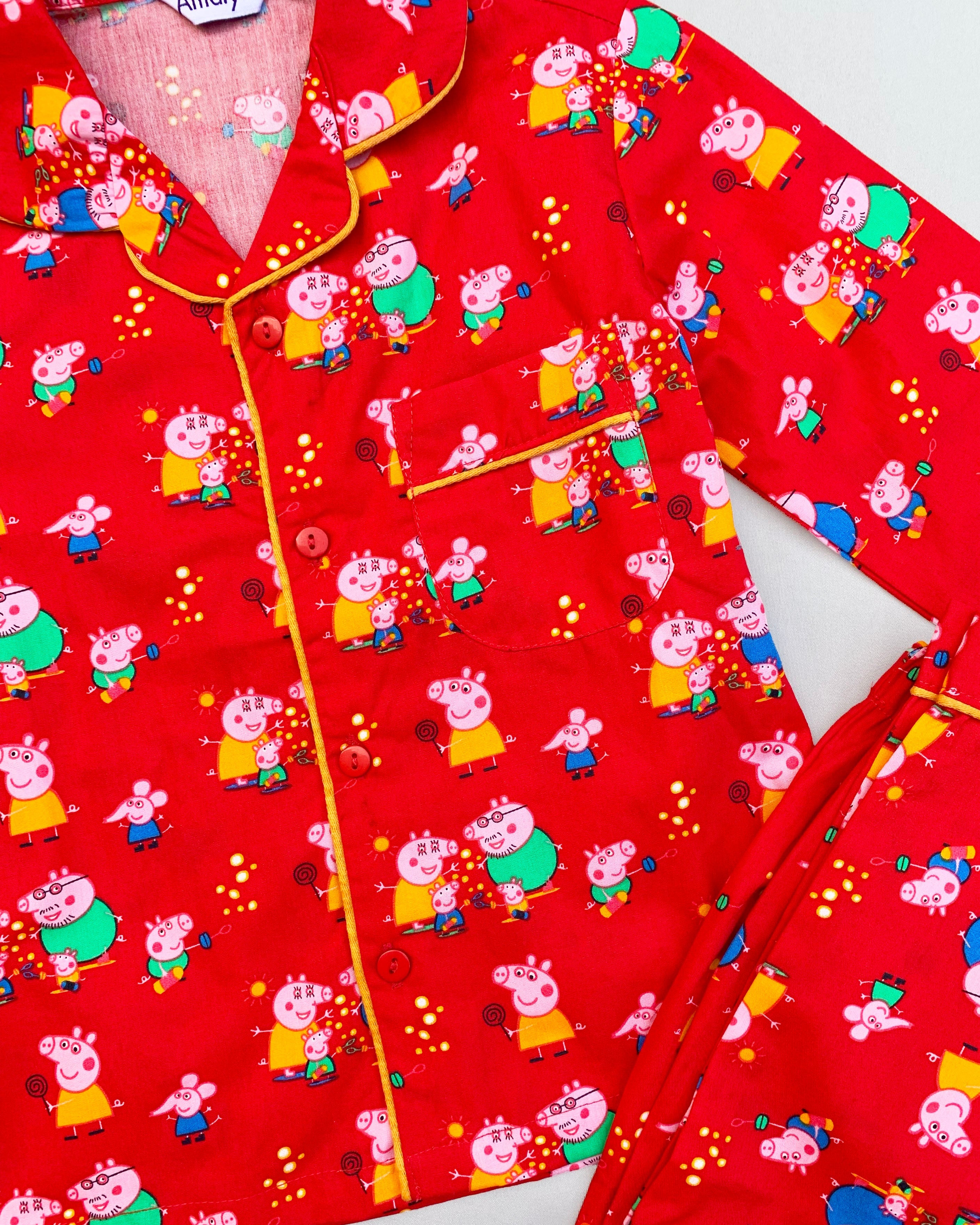 Peppa pig Print Nightsuit for Kids