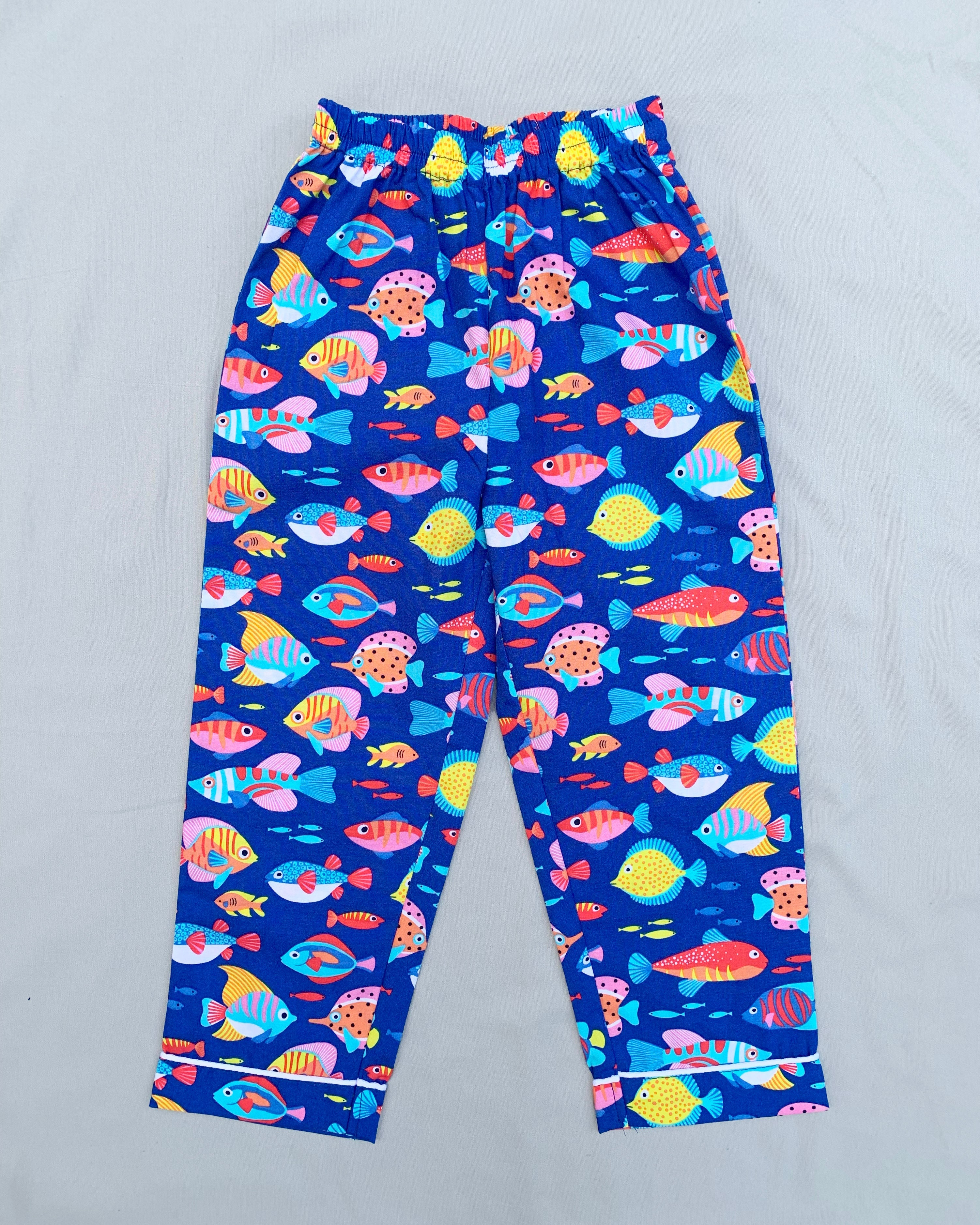 Fish Print Nightsuit for Kids