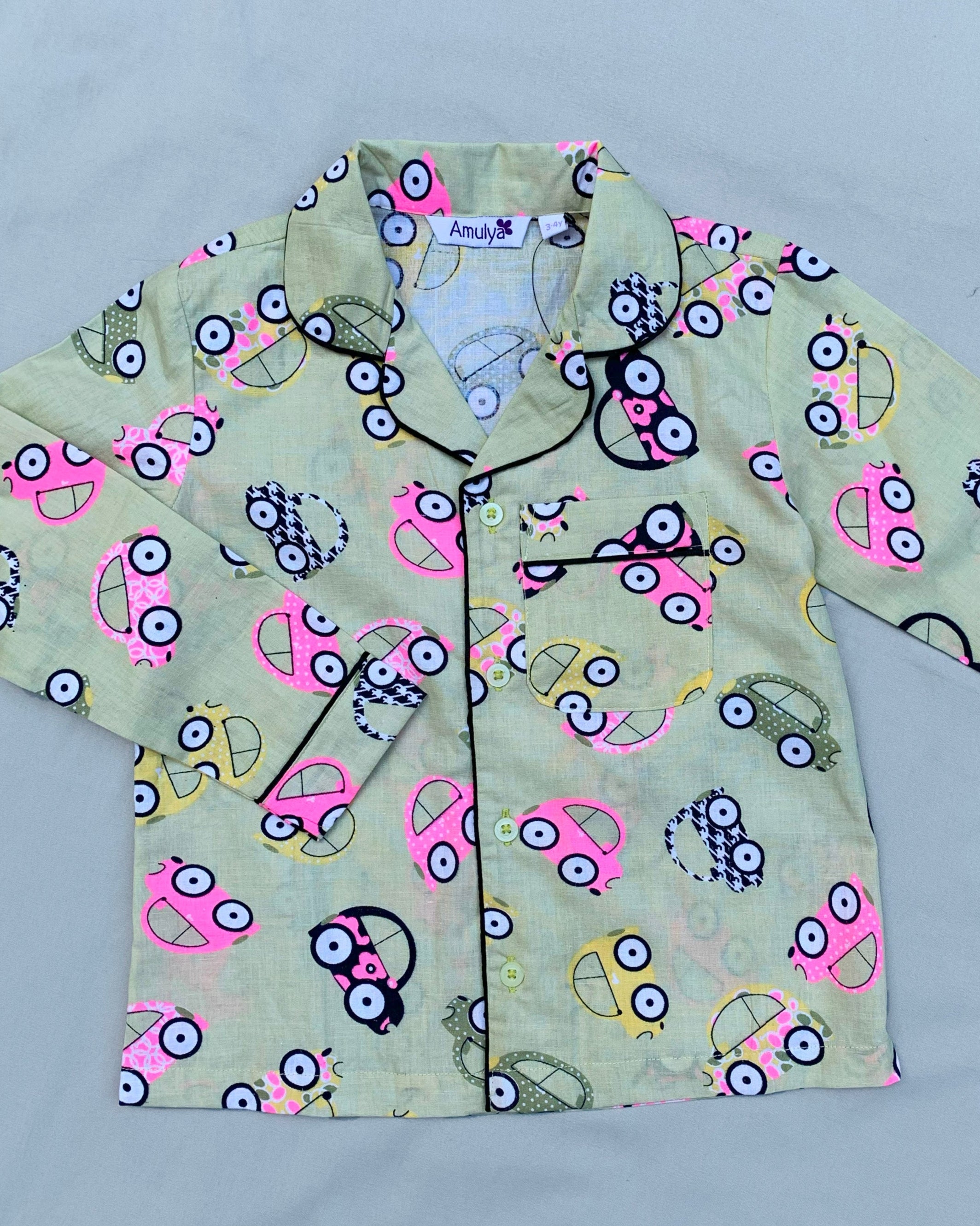 Cars Print Night suit for Kids