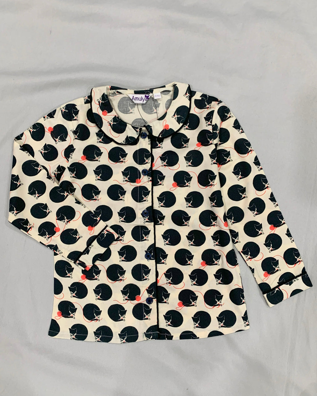 Cats Print Night suit for Kids