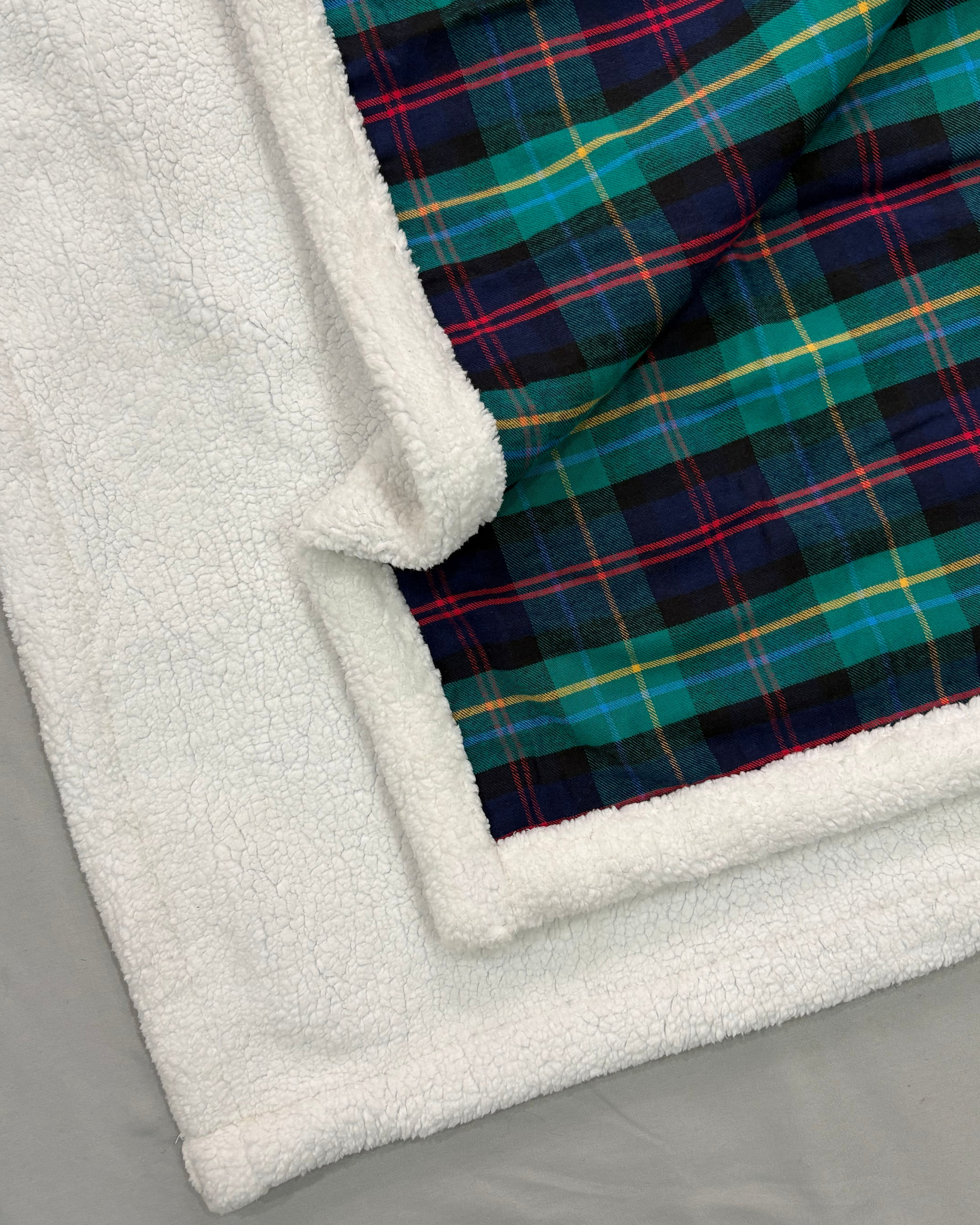 Green plaid Flannel Furry