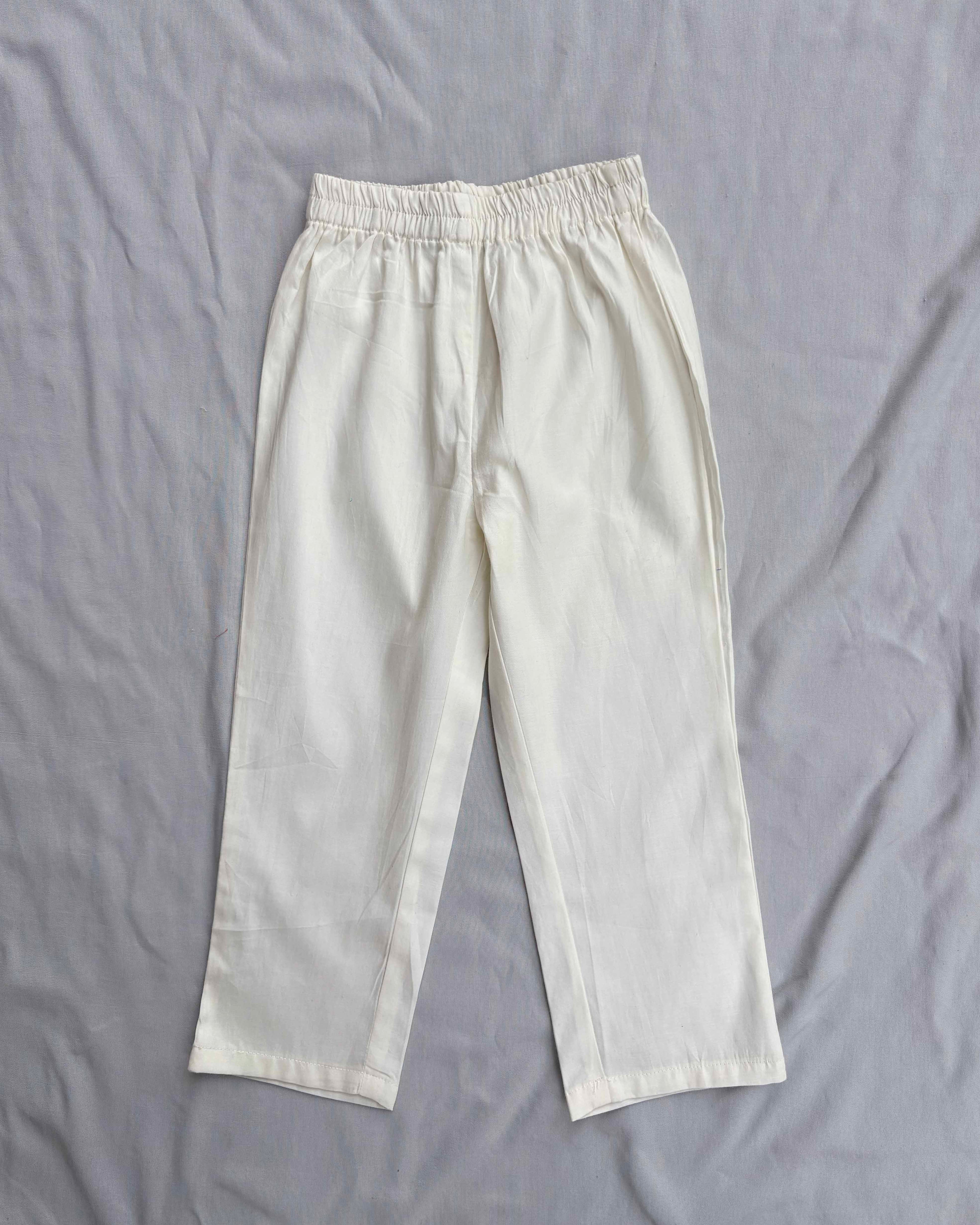 Boys embroidered kurta pajama set in Chanderi Silk-lined with pure cotton