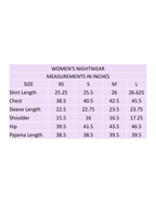 Floral Print Nightsuit for Women