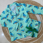Dinosaur print Kids Night suit in Cotton