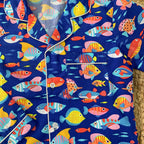 Fish Print Nightsuit for Kids