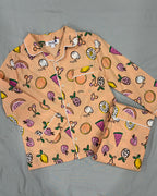 Mixed Fruits Print Nightsuit for Kids
