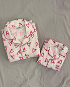 Hear Print Nightsuit for Women