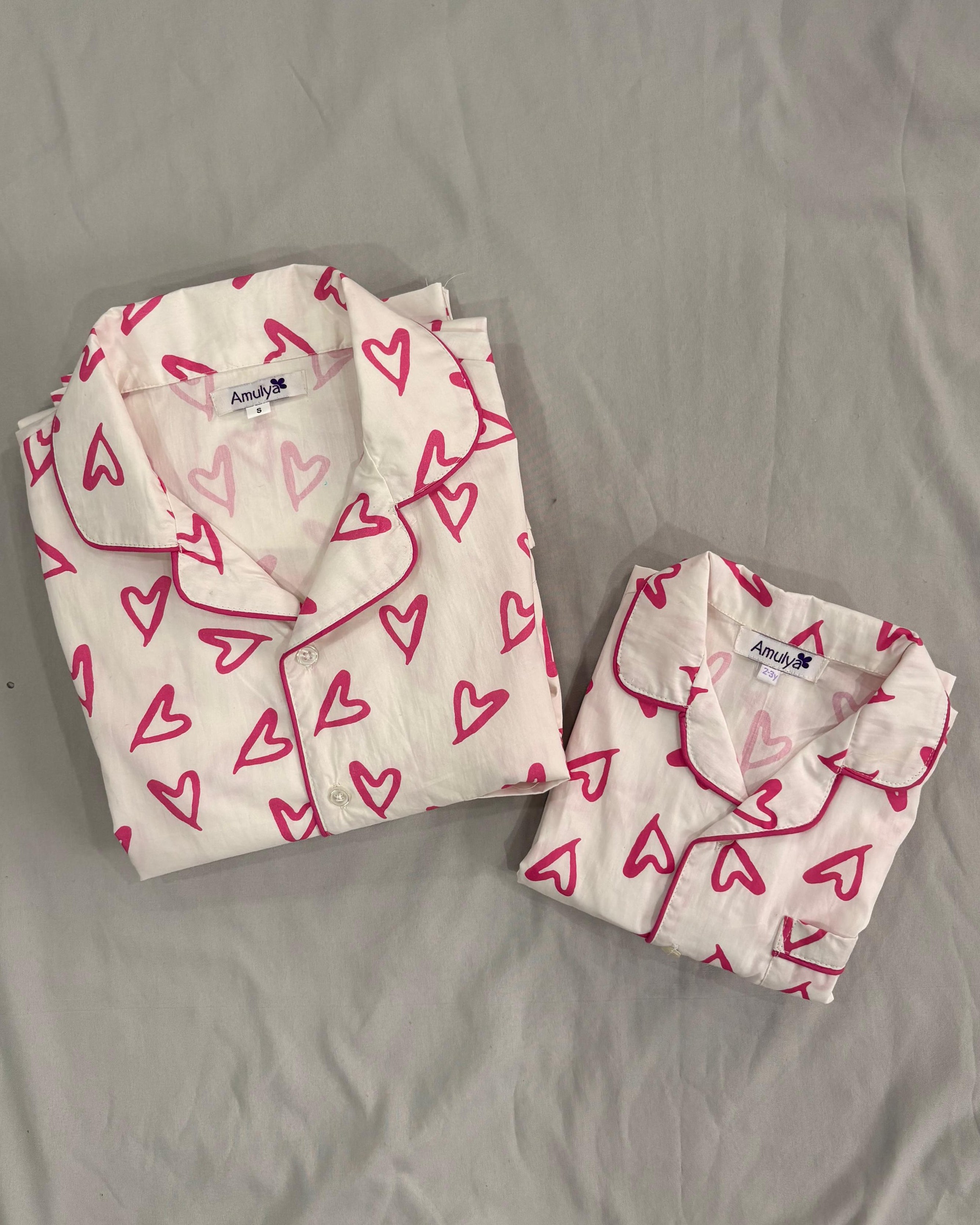 Hear Print Nightsuit for Women