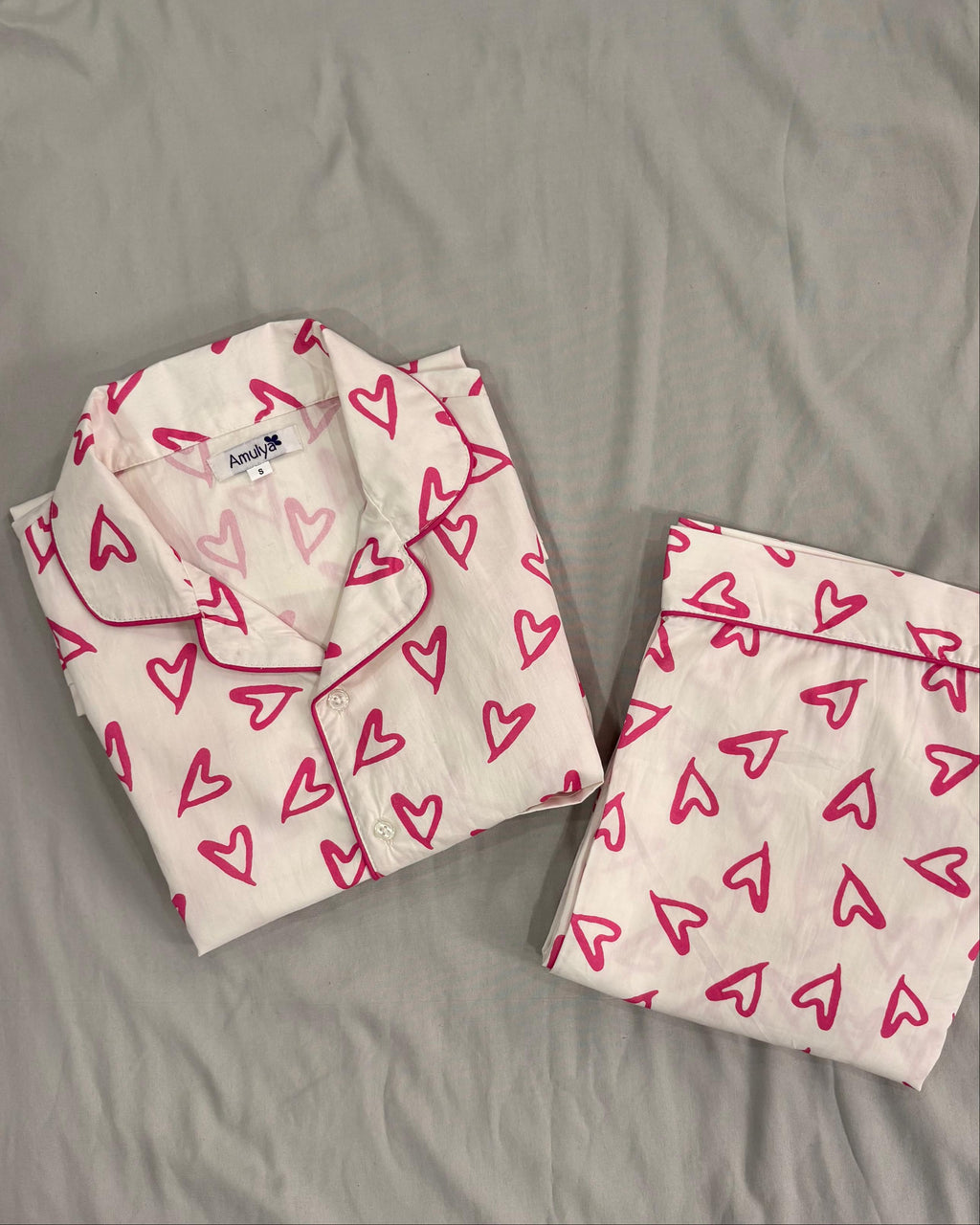Hear Print Nightsuit for Women