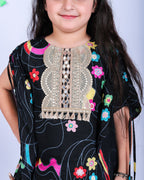 Embroidered kaftan Set for girls