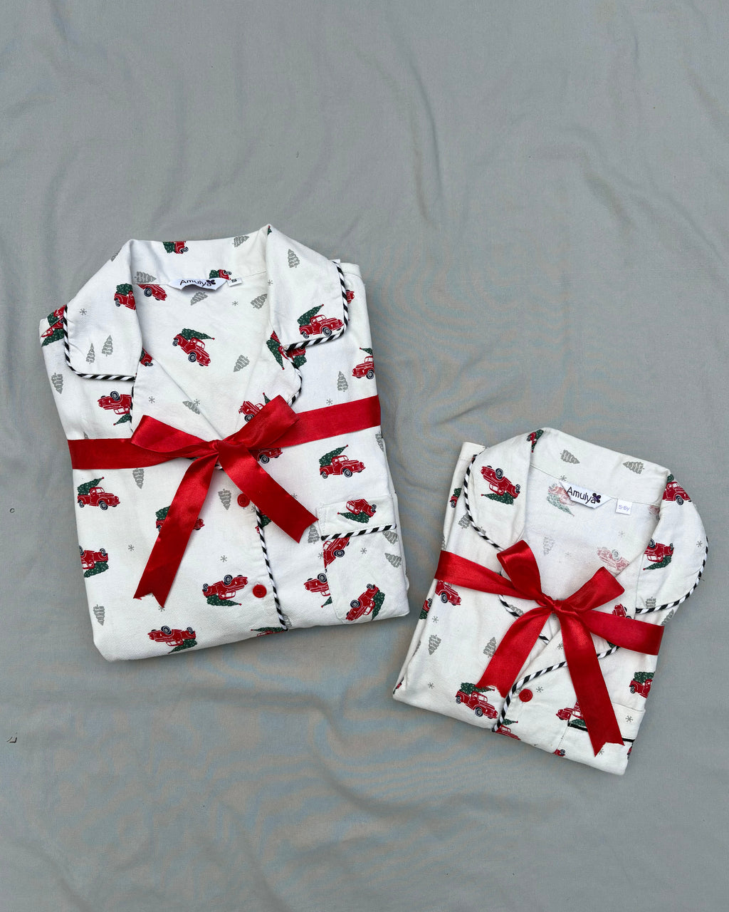 Christmas Cars Flannel PJ set for Women