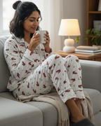 Christmas Cars Flannel PJ set for Women