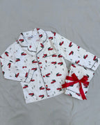 Cristmas cars printed Flannel Nightwear for kids