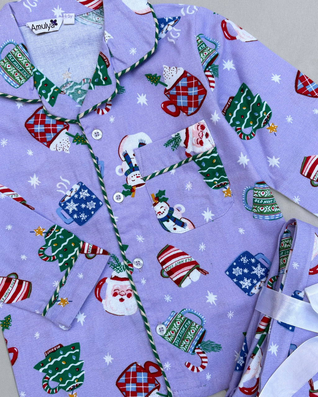 Winter Theme Flannel Nightwear for kids