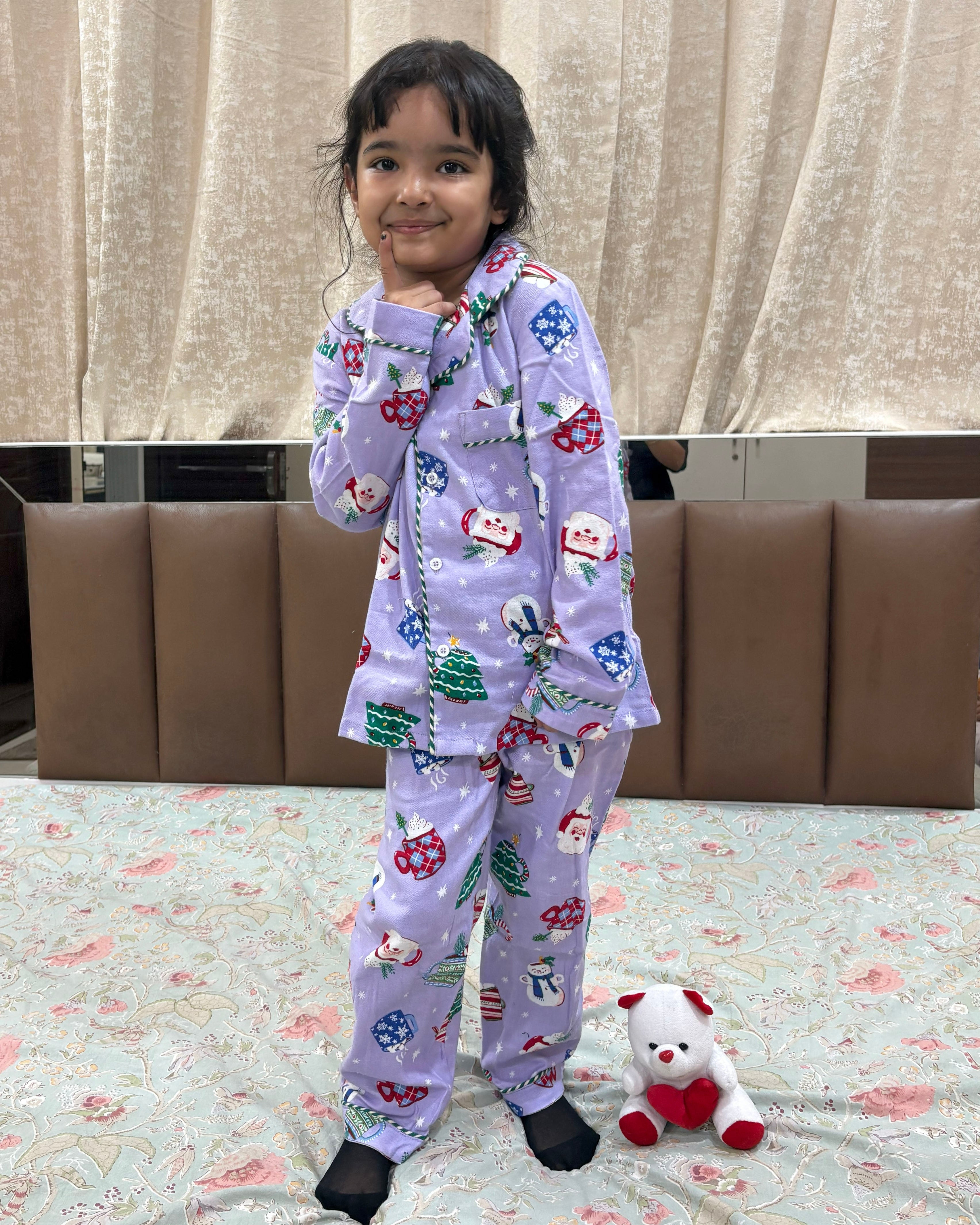 Winter Theme Flannel Nightwear for kids