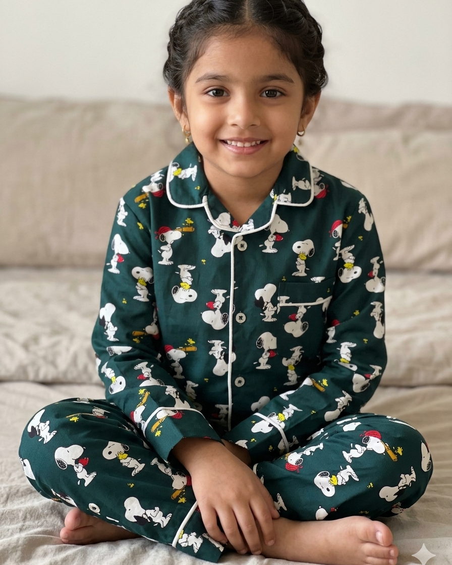 Snoopy printed Nightsuit for Kids