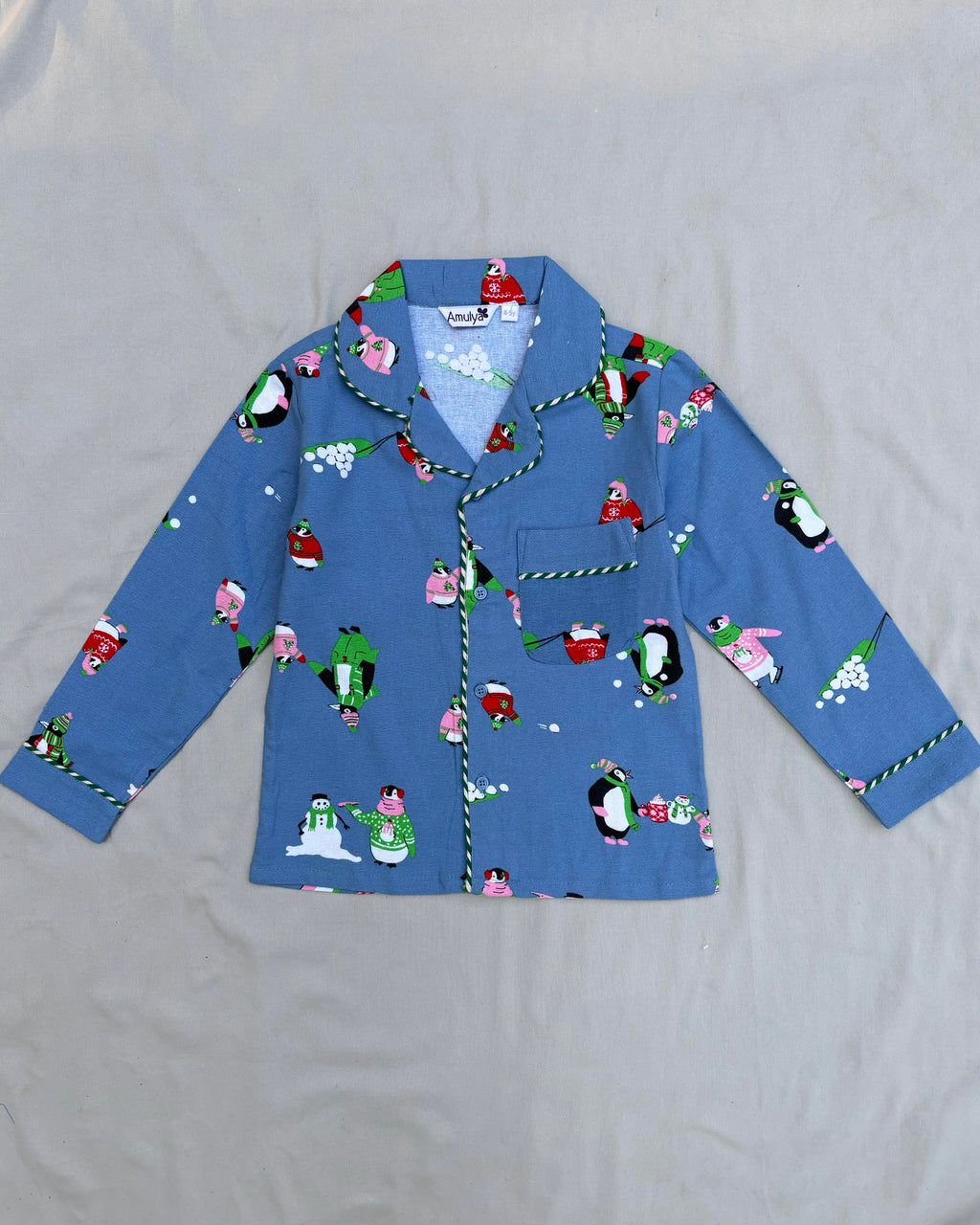 Penguin Flannel Nightwear for kids
