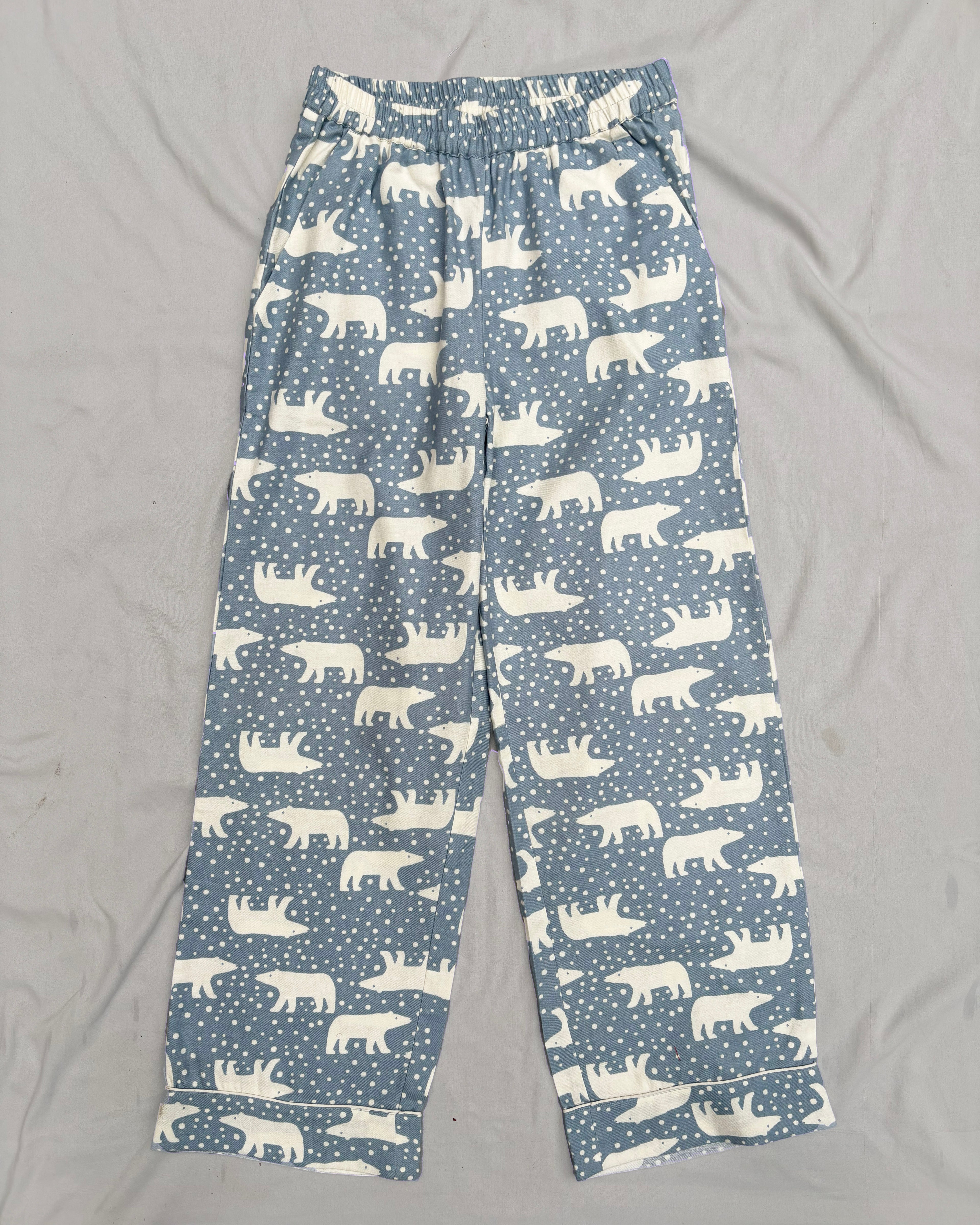 Plumpy Polar bear Flannel PJ set for Women