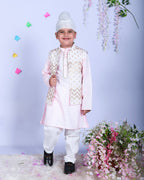 Chanderi waistcoat & Kurta pajama Set for boys